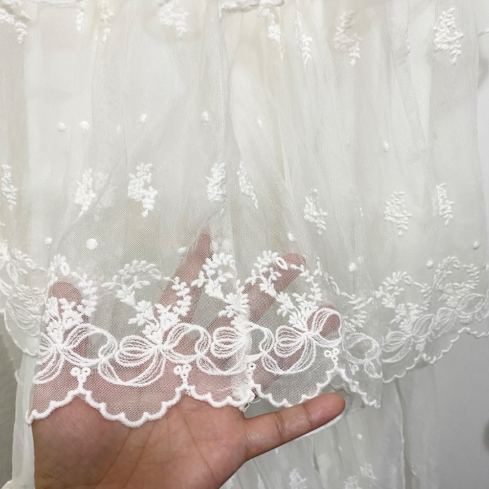 Only Little Once  Embroidered Lace  Size 10-12  Girls Sleeveless Maxi Dress . - Picture 10 of 13